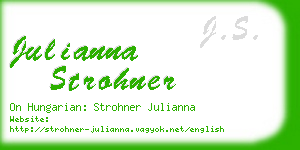 julianna strohner business card